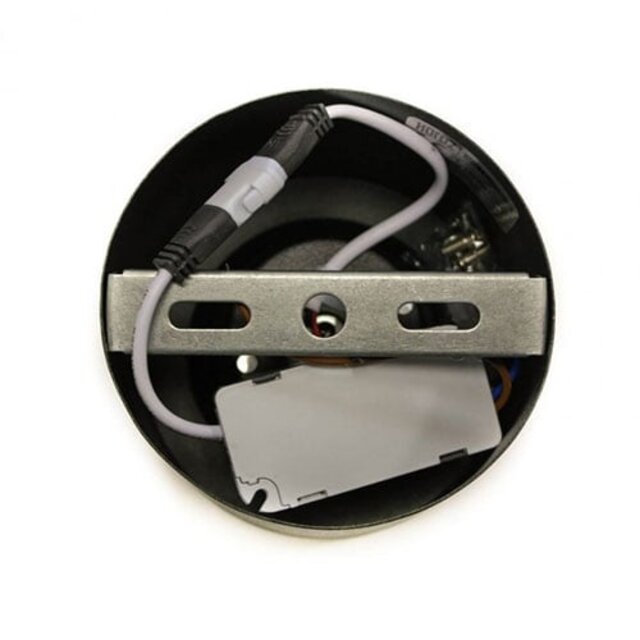 HLW LED LED Downlight - Opbouw Rond Hoog 15W - Natuurlijk Wit 4200K - Mat Zwart Aluminium - Ø180mm