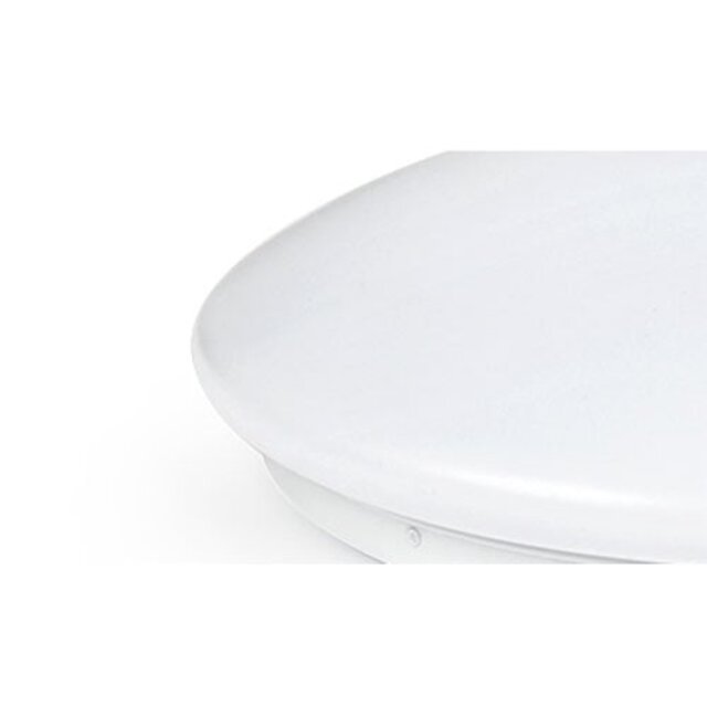 HLW LED LED Ceiling Light with Motion Sensor - Strum - 24W - Surface Mounted Round - Natural White 4200K - 360° - Matte White - Aluminum