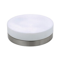 LED plafondlamp rond Ø285mm - 2× E27, mat chroom