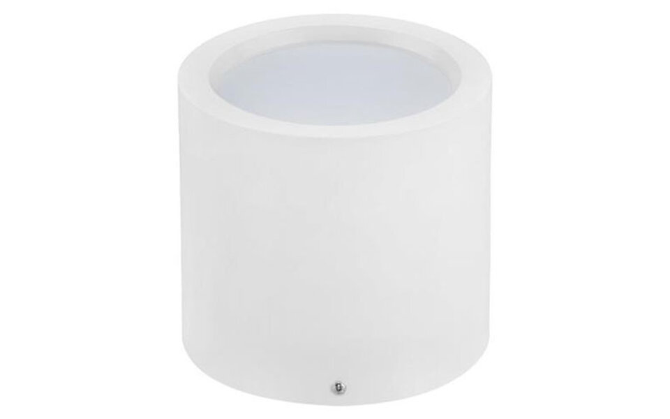 HLW LED LED Downlight - Surface Mounted Round High XL 15W - Natural White 4200K - Matte White Aluminum - Ø180mm
