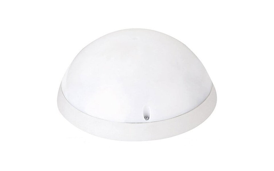 HLW LED LED Plafondlamp met Bewegingssensor - Opbouw Rond 12W - Waterdicht IP54 - Helder/Koud Wit 6400K - 360° - Mat Wit Kunststof