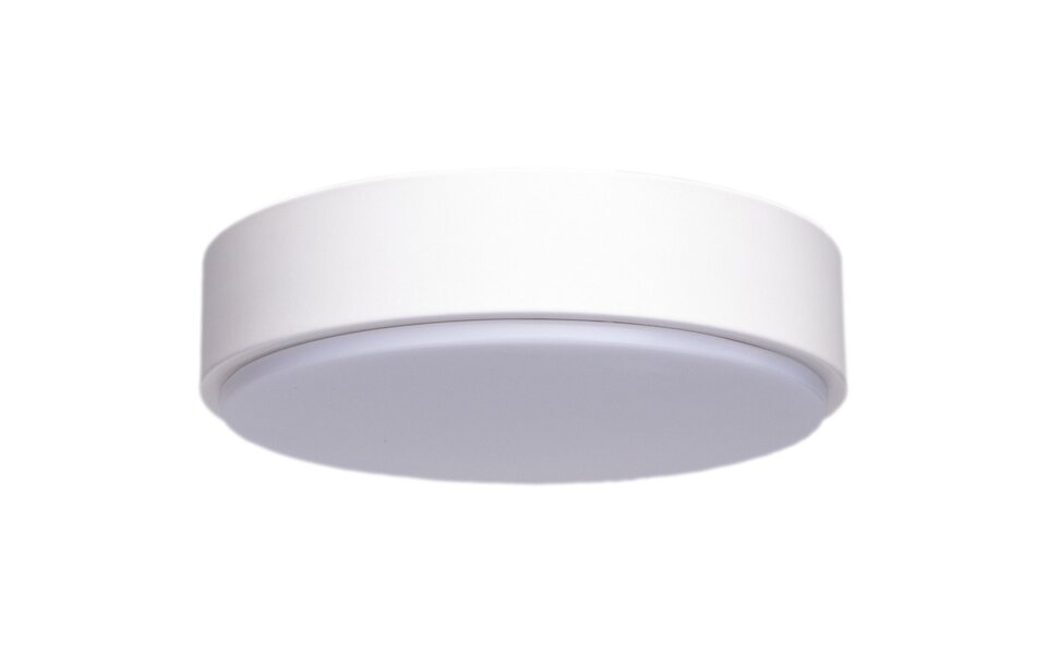 HLW LED LED Ceiling Light - Aigi Santi - Surface Mounted Round 12W - Warm White 3000K - Matte White Aluminum