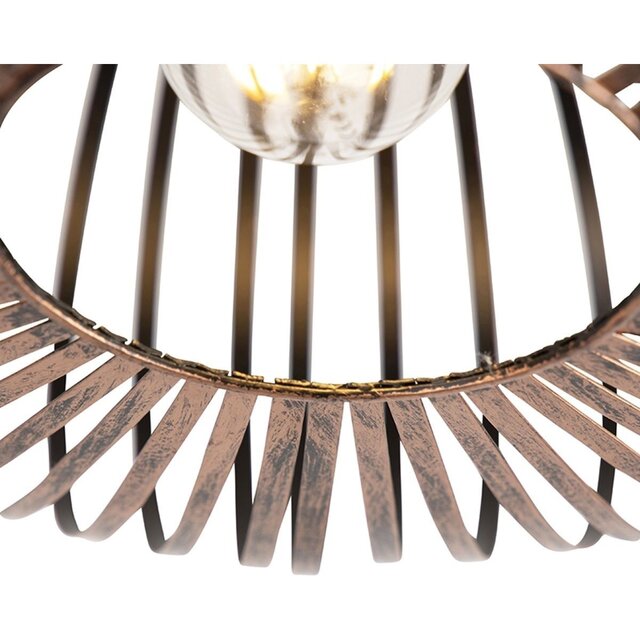 HLW LED LED Ceiling Light - Ceiling Lighting - Trion Johy - E27 Fitting - Round - Industrial - Matte Copper - Aluminum - 40cm HLW LED LED Ceiling Light - Ceiling Lighting - Trion Johy - E27 Fitting - Round - Industrial - Matte Copper - Aluminum - 40cm