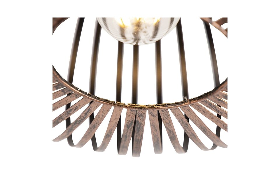 HLW LED LED Ceiling Light - Ceiling Lighting - Trion Johy - E27 Fitting - Round - Industrial - Matte Copper - Aluminum - 40cm HLW LED LED Ceiling Light - Ceiling Lighting - Trion Johy - E27 Fitting - Round - Industrial - Matte Copper - Aluminum - 40cm