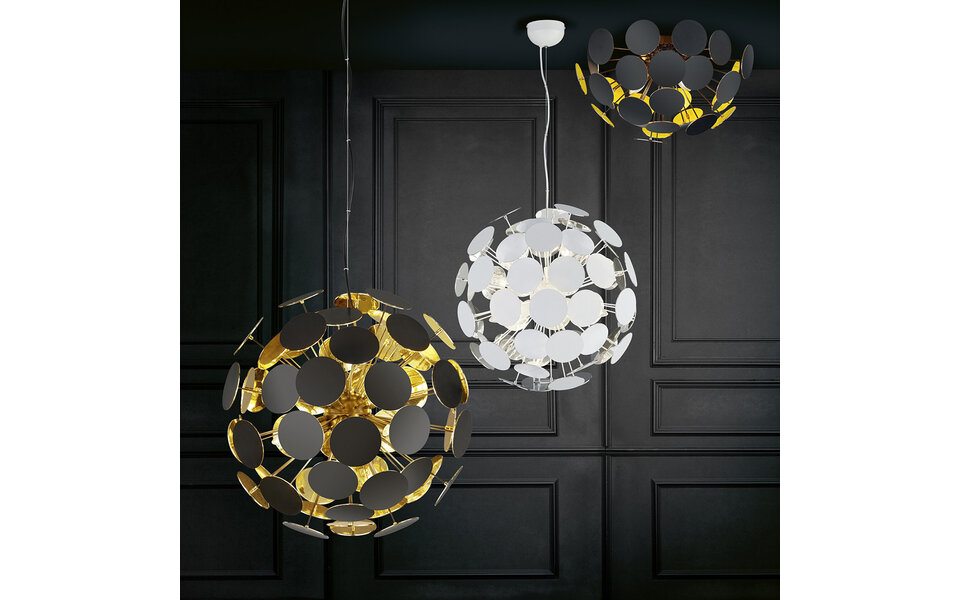 HLW LED LED Ceiling Lamp - Ceiling Lighting - Trion Discon - E14 Fitting - 3-light - Round - Matte Black Aluminum HLW LED LED Ceiling Lamp - Ceiling Lighting - Trion Discon - E14 Fitting - 3-light - Round - Matte Black Aluminum