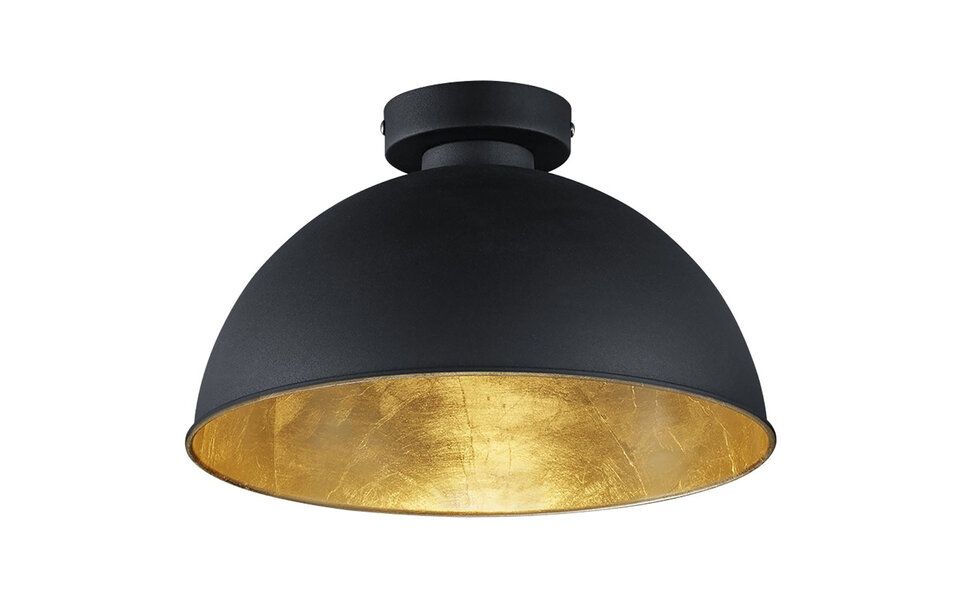 HLW LED LED Plafondlamp - Plafondverlichting - Trion Jin - E27 Fitting - Rond - Mat Zwart - Aluminium HLW LED LED Plafondlamp - Plafondverlichting - Trion Jin - E27 Fitting - Rond - Mat Zwart - Aluminium