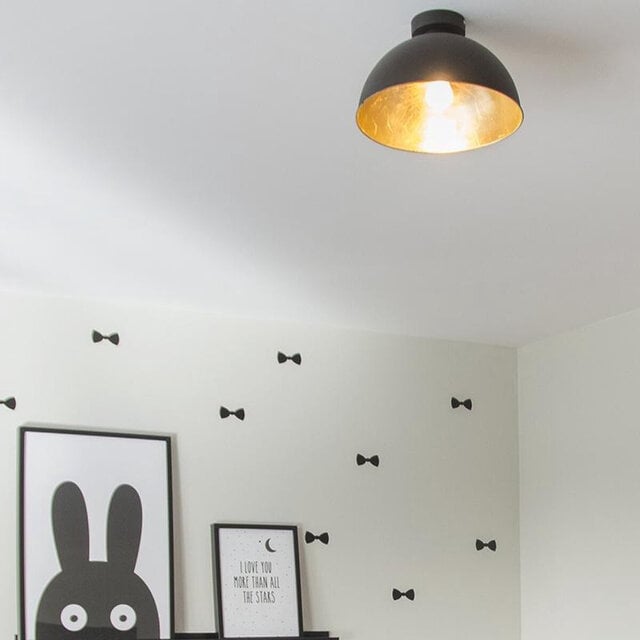 HLW LED LED Ceiling Lamp - Ceiling Lighting - Trion Jin - E27 Fitting - Round - Matte Black - Aluminum HLW LED LED Ceiling Lamp - Ceiling Lighting - Trion Jin - E27 Fitting - Round - Matte Black - Aluminum