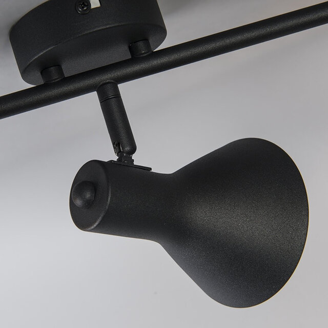 HLW LED LED Ceiling Spotlight - Trion Nana - E14 Fitting - 3-light - Round - Matte Black/Gold - Aluminum HLW LED LED Ceiling Spotlight - Trion Nana - E14 Fitting - 3-light - Round - Matte Black/Gold - Aluminum