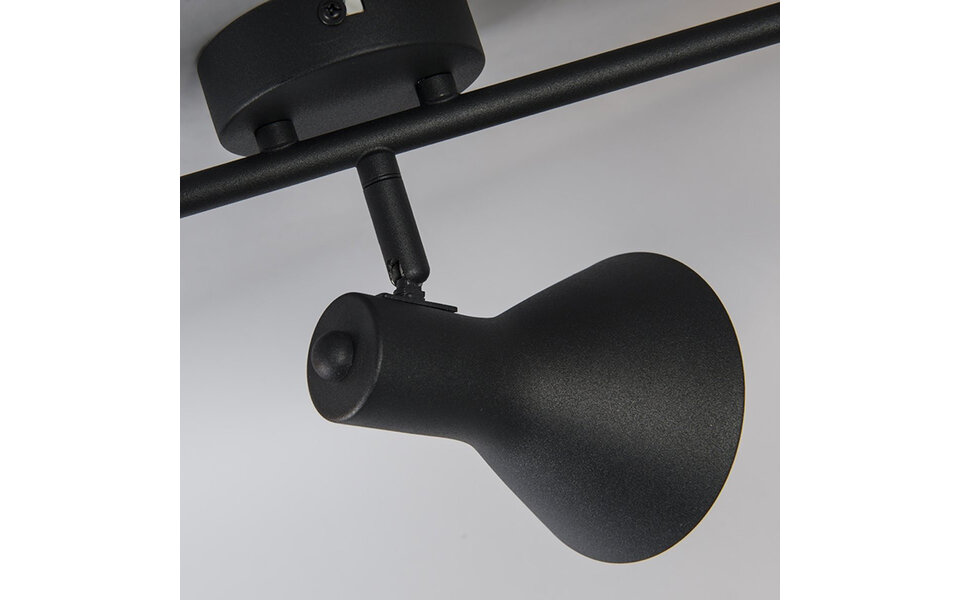 HLW LED LED Ceiling Spotlight - Trion Nana - E14 Fitting - 3-light - Round - Matte Black/Gold - Aluminum HLW LED LED Ceiling Spotlight - Trion Nana - E14 Fitting - 3-light - Round - Matte Black/Gold - Aluminum