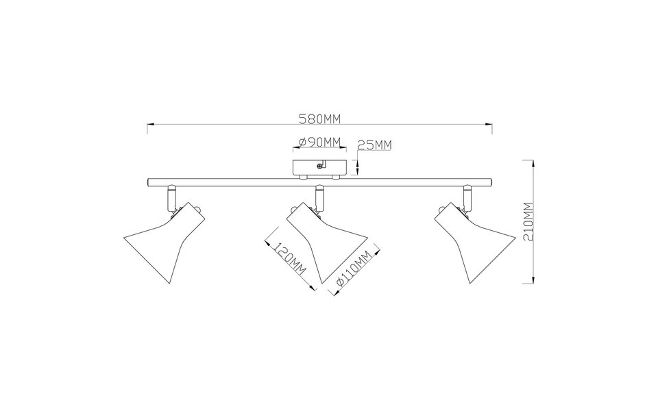 HLW LED LED Ceiling Spotlight - Trion Nana - E14 Fitting - 3-light - Round - Matte Black/Gold - Aluminum HLW LED LED Ceiling Spotlight - Trion Nana - E14 Fitting - 3-light - Round - Matte Black/Gold - Aluminum