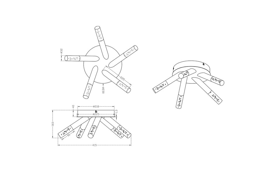 HLW LED LED Plafondlamp - Badkamerlamp - Trion Balo - 15W - Warm Wit 3000K - 5-lichts - Rond - Glans Chroom - Spatwaterdicht IP44 - Aluminium - OSRAM LEDs HLW LED LED Plafondlamp - Badkamerlamp - Trion Balo - 15W - Warm Wit 3000K - 5-lichts - Rond - Glans Chroom - Spatwaterdicht IP44 - Aluminium - OSRAM LEDs
