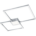 LED Ceiling Light - Trion Hydro - 28W - Warm White 3000K - Dimmable - Square - Matte Nickel - Aluminum