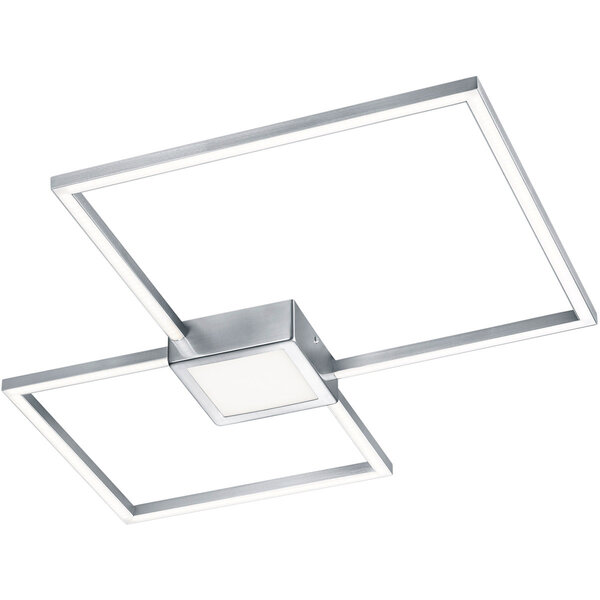 HLW LED LED Plafondlamp - Trion Hydro - 28W - Warm Wit 3000K - Dimbaar - Vierkant - Mat Nikkel - Aluminium HLW LED LED Plafondlamp - Trion Hydro - 28W - Warm Wit 3000K - Dimbaar - Vierkant - Mat Nikkel - Aluminium