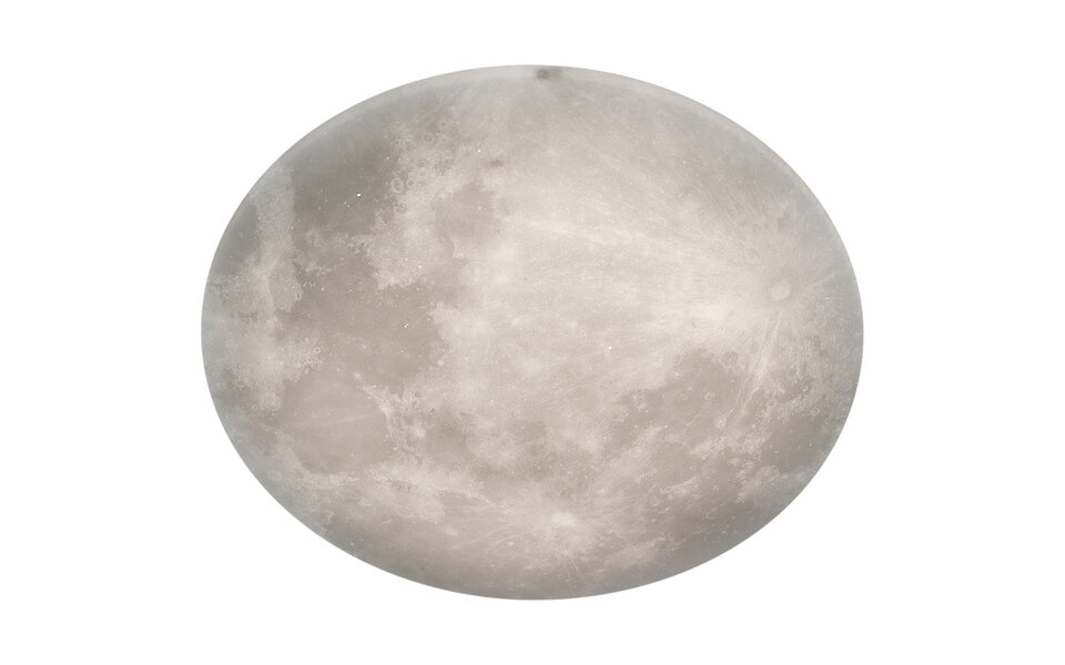 HLW LED LED Ceiling Light - Trion Moon - 40W - Warm White 3000K - Dimmable - Remote Control - Round - Matte White