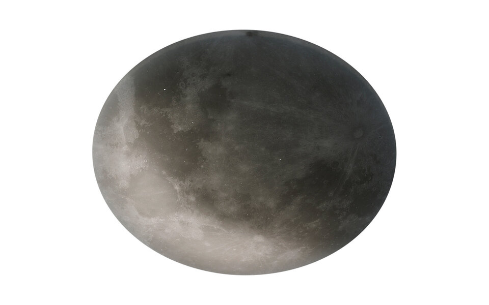 HLW LED LED Ceiling Light - Trion Moon - 40W - Warm White 3000K - Dimmable - Remote Control - Round - Matte White