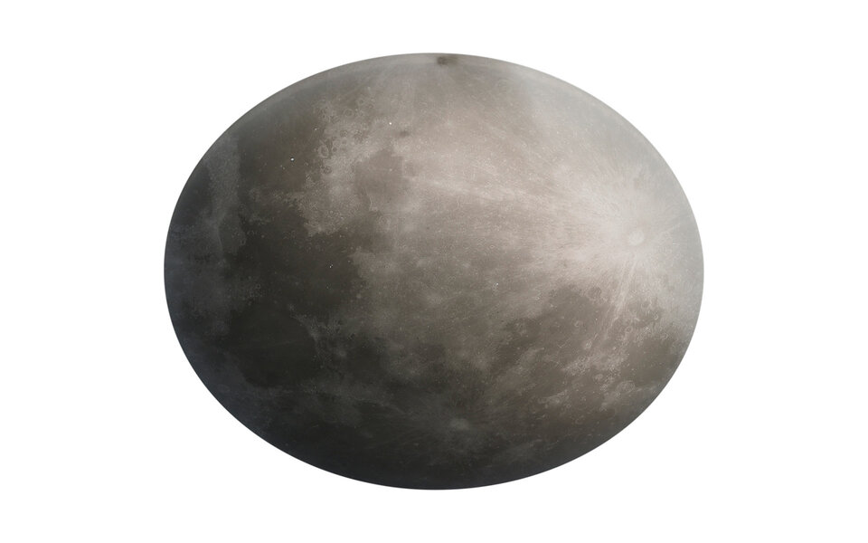 HLW LED LED Ceiling Light - Trion Moon - 40W - Warm White 3000K - Dimmable - Remote Control - Round - Matte White