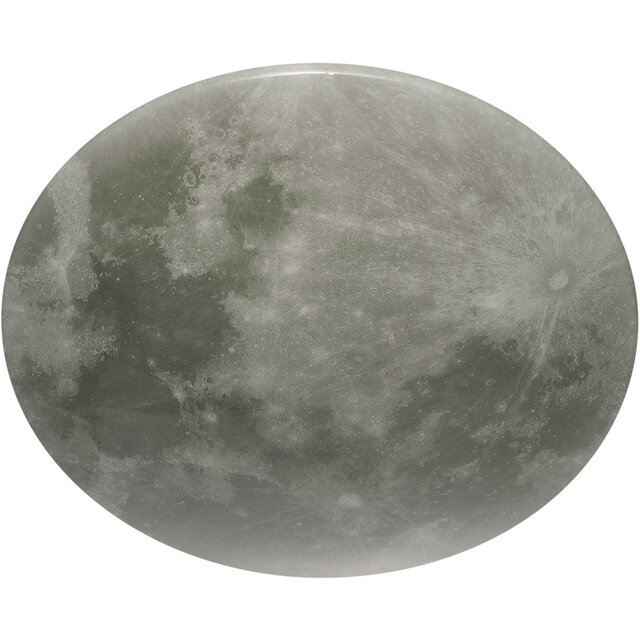 HLW LED LED Ceiling Light - Trion Moon - 40W - Warm White 3000K - Dimmable - Remote Control - Round - Matte White