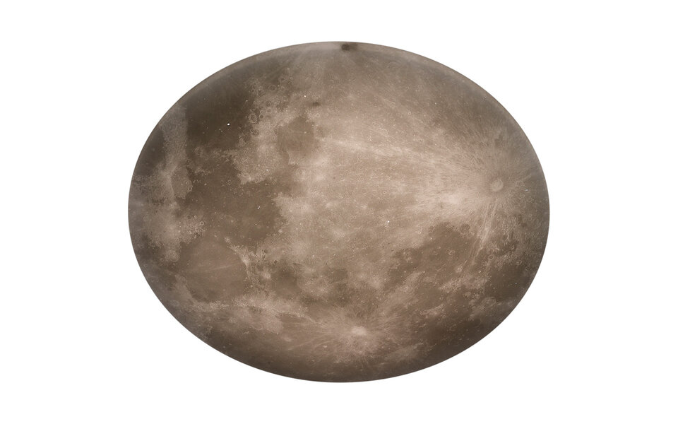 HLW LED LED Ceiling Light - Trion Moon - 40W - Warm White 3000K - Dimmable - Remote Control - Round - Matte White