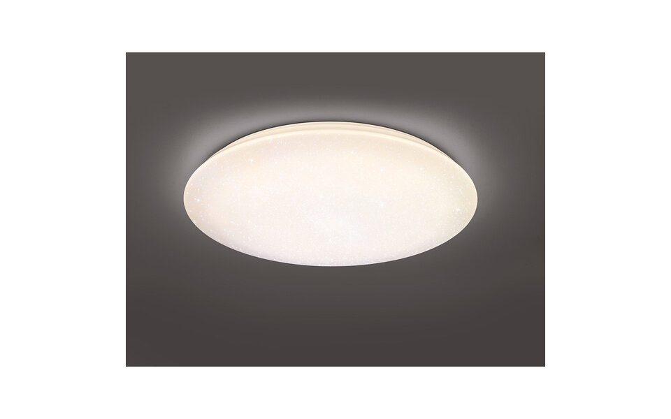 HLW LED LED Plafondlamp - Trion Kilomu - 80W - Aanpasbare Kleur - Dimbaar - Afstandsbediening - Rond - Mat Wit
