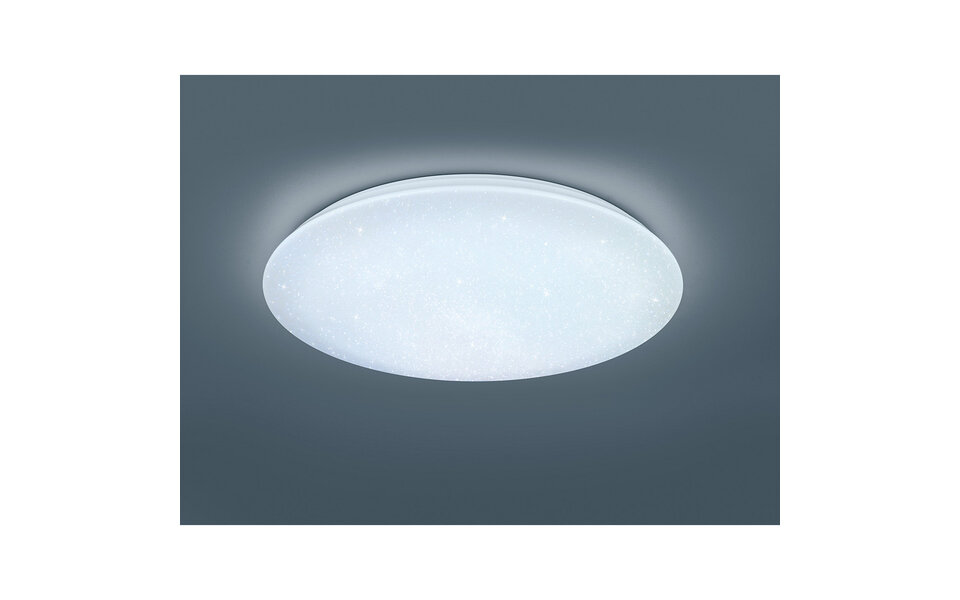 HLW LED LED Plafondlamp - Trion Kilomu - 80W - Aanpasbare Kleur - Dimbaar - Afstandsbediening - Rond - Mat Wit