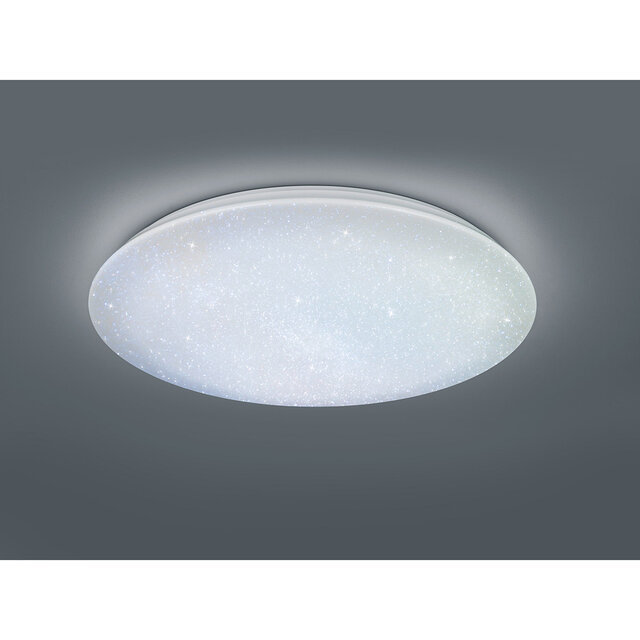 HLW LED LED Ceiling Light - Trion Kilomu - 80W - Adjustable Color - Dimmable - Remote Control - Round - Matte White