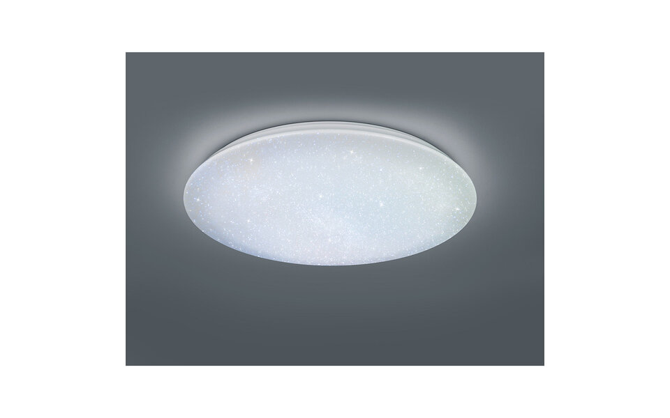 HLW LED LED Ceiling Light - Trion Kilomu - 80W - Adjustable Color - Dimmable - Remote Control - Round - Matte White