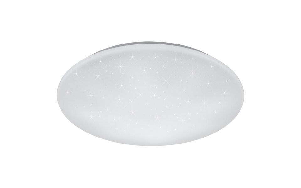 HLW LED LED Ceiling Light - Trion Star - 27W - Adjustable Color - Dimmable - Remote Control - Star Light - Round - Matte White - Plastic