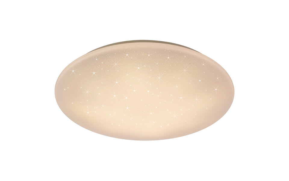 HLW LED LED Ceiling Light - Trion Star - 27W - Adjustable Color - Dimmable - Remote Control - Star Light - Round - Matte White - Plastic