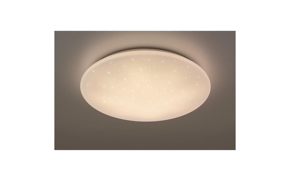 HLW LED LED Plafondlamp - Trion Ster - 27W - Aanpasbare Kleur - Dimbaar - Afstandsbediening - Sterlicht - Rond - Mat Wit - Kunststof HLW LED LED Plafondlamp - Trion Ster - 27W - Aanpasbare Kleur - Dimbaar - Afstandsbediening - Sterlicht - Rond - Mat Wit - Kunststof