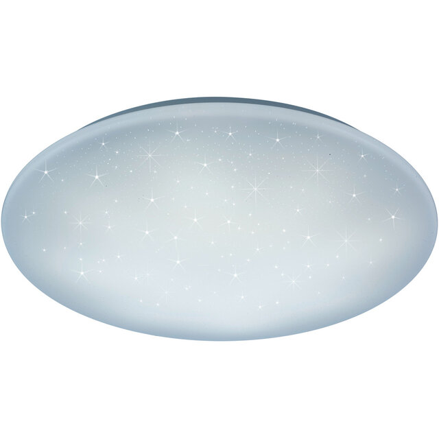 HLW LED LED Ceiling Light - Trion Star - 27W - Adjustable Color - Dimmable - Remote Control - Star Light - Round - Matte White - Plastic