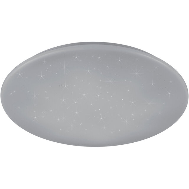 HLW LED LED Ceiling Light - Trion Star - 27W - Adjustable Color - Dimmable - Remote Control - Star Light - Round - Matte White - Plastic