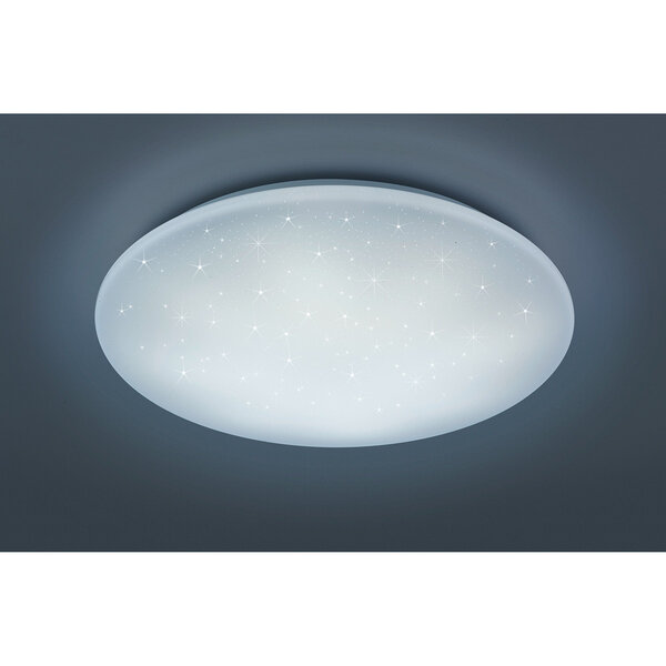 HLW LED LED Plafondlamp - Trion Ster - 27W - Aanpasbare Kleur - Dimbaar - Afstandsbediening - Sterlicht - Rond - Mat Wit - Kunststof HLW LED LED Plafondlamp - Trion Ster - 27W - Aanpasbare Kleur - Dimbaar - Afstandsbediening - Sterlicht - Rond - Mat Wit - Kunststof