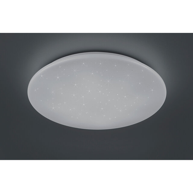 HLW LED LED Plafondlamp - Trion Ster - 27W - Aanpasbare Kleur - Dimbaar - Afstandsbediening - Sterlicht - Rond - Mat Wit - Kunststof HLW LED LED Plafondlamp - Trion Ster - 27W - Aanpasbare Kleur - Dimbaar - Afstandsbediening - Sterlicht - Rond - Mat Wit - Kunststof