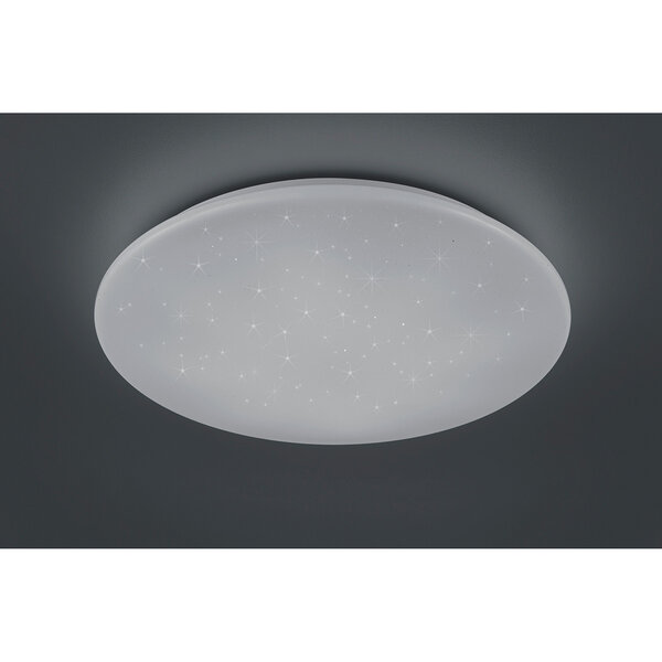 HLW LED LED Plafondlamp - Trion Ster - 27W - Aanpasbare Kleur - Dimbaar - Afstandsbediening - Sterlicht - Rond - Mat Wit - Kunststof HLW LED LED Plafondlamp - Trion Ster - 27W - Aanpasbare Kleur - Dimbaar - Afstandsbediening - Sterlicht - Rond - Mat Wit - Kunststof