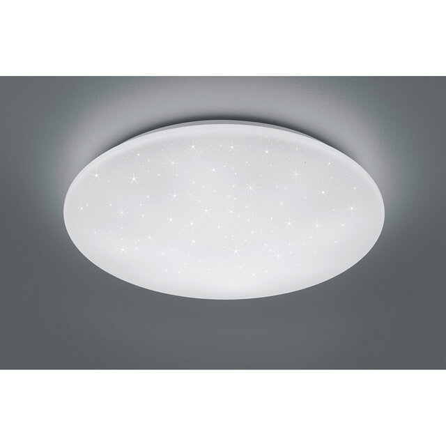 HLW LED LED Plafondlamp - Trion Ster - 27W - Aanpasbare Kleur - Dimbaar - Afstandsbediening - Sterlicht - Rond - Mat Wit - Kunststof HLW LED LED Plafondlamp - Trion Ster - 27W - Aanpasbare Kleur - Dimbaar - Afstandsbediening - Sterlicht - Rond - Mat Wit - Kunststof