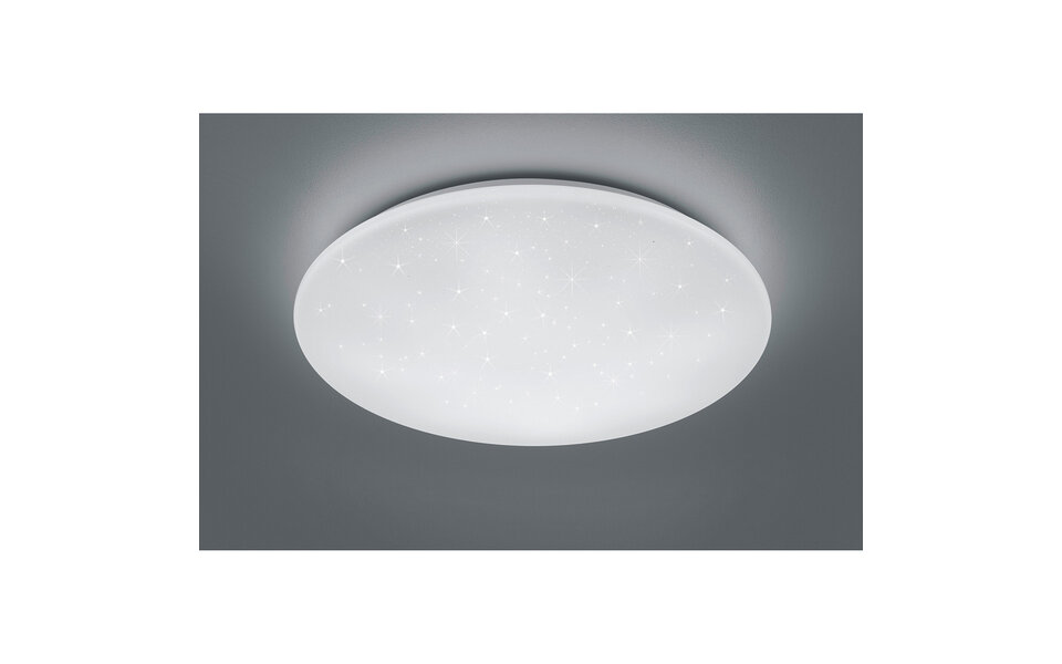 HLW LED LED Plafondlamp - Trion Ster - 27W - Aanpasbare Kleur - Dimbaar - Afstandsbediening - Sterlicht - Rond - Mat Wit - Kunststof HLW LED LED Plafondlamp - Trion Ster - 27W - Aanpasbare Kleur - Dimbaar - Afstandsbediening - Sterlicht - Rond - Mat Wit - Kunststof