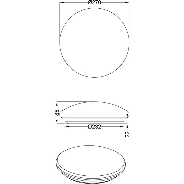 HLW LED LED Plafondlamp - Badkamerlamp - Trion Puta - Opbouw Rond 12W - Spatwaterdicht IP44 - Warm Wit 3000K - Mat Wit Kunststof HLW LED LED Plafondlamp - Badkamerlamp - Trion Puta - Opbouw Rond 12W - Spatwaterdicht IP44 - Warm Wit 3000K - Mat Wit Kunststof