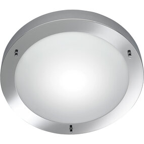 Trion Condi LED plafondlamp Ø310 mm IP44 chroom E27 Trion Condi LED plafondlamp Ø310 mm IP44 chroom E27