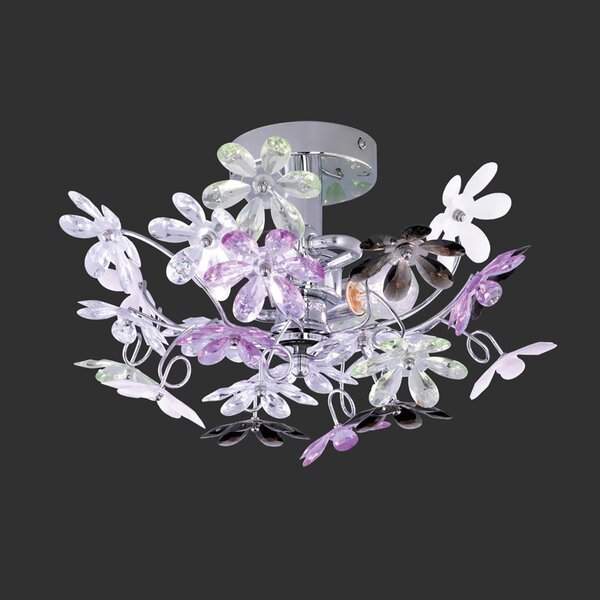 HLW LED LED Wandlamp - Wandverlichting - Trion Flowy - E14 Fitting - Rond - Glans Chroom - Aluminium