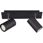 HLW LED LED Plafondspot - Trion Mary - GU10 Fitting - 2-lichts - Rechthoek - Mat Zwart - Aluminium