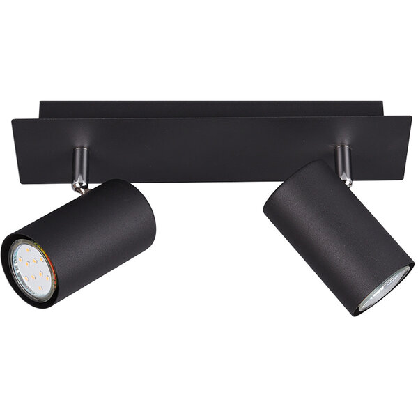 HLW LED LED Plafondspot - Trion Mary - GU10 Fitting - 2-lichts - Rechthoek - Mat Zwart - Aluminium HLW LED LED Plafondspot - Trion Mary - GU10 Fitting - 2-lichts - Rechthoek - Mat Zwart - Aluminium