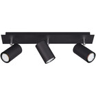 HLW LED LED Ceiling Spotlight - Trion Mary - GU10 Fitting - 3 Lights - Rectangular - Matte Black - Aluminum