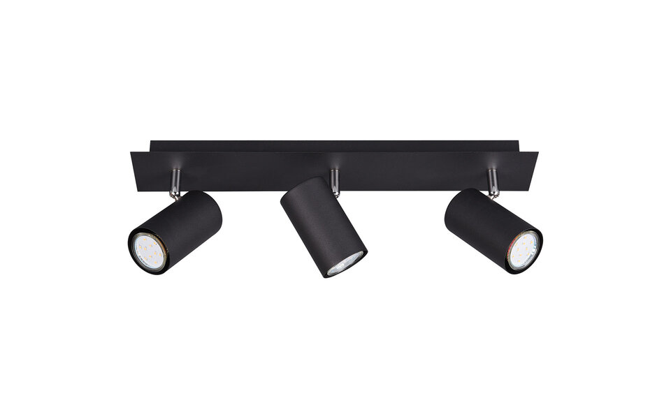 HLW LED LED Plafondspot - Trion Mary - GU10 Fitting - 3-lichts - Rechthoek - Mat Zwart - Aluminium HLW LED LED Plafondspot - Trion Mary - GU10 Fitting - 3-lichts - Rechthoek - Mat Zwart - Aluminium