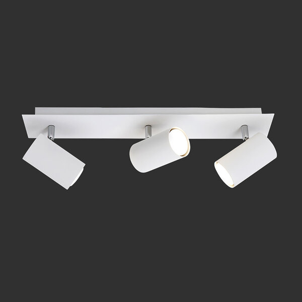 HLW LED LED Plafondspot - Trion Mary - GU10 Fitting - 3-lichts - Rechthoek - Mat Wit - Aluminium HLW LED LED Plafondspot - Trion Mary - GU10 Fitting - 3-lichts - Rechthoek - Mat Wit - Aluminium