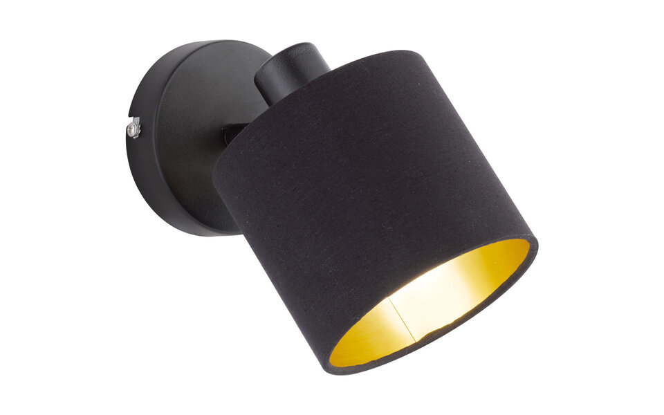 HLW LED LED Wall Spotlight - Wall Lighting - Trion Torry - E14 Fitting - Round - Matte Black - Aluminum