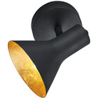 HLW LED LED Ceiling Spotlight - Trion Nana - E14 Fitting - 1-light - Round - Matte Black/Gold - Aluminum