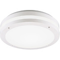 LED Ceiling Lamp - Bathroom Lamp - Trion Keraly - Surface Mounted Round - Waterproof - 12W - Warm White 3000K - Matte White - Plastic