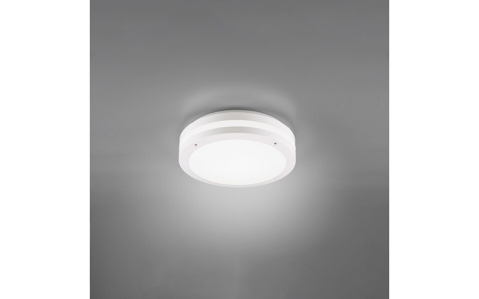 HLW LED LED Plafondlamp - Badkamerlamp - Trion Keraly - Opbouw Rond - Waterdicht - 12W - Warm Wit 3000K - Mat Wit - Kunststof HLW LED LED Plafondlamp - Badkamerlamp - Trion Keraly - Opbouw Rond - Waterdicht - 12W - Warm Wit 3000K - Mat Wit - Kunststof