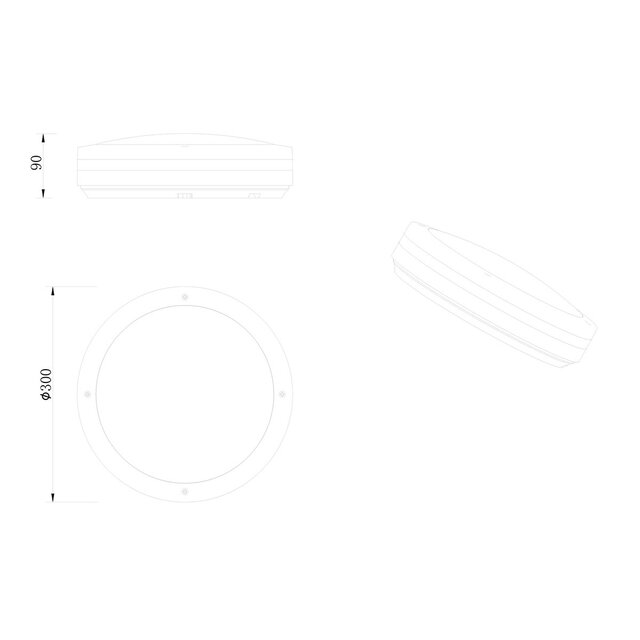 HLW LED LED Plafondlamp - Badkamerlamp - Trion Keraly - Opbouw Rond - Waterdicht - 12W - Warm Wit 3000K - Mat Antraciet - Kunststof HLW LED LED Plafondlamp - Badkamerlamp - Trion Keraly - Opbouw Rond - Waterdicht - 12W - Warm Wit 3000K - Mat Antraciet - Kunststof