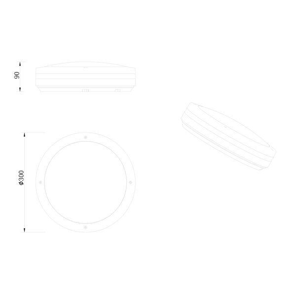 HLW LED LED Plafondlamp - Badkamerlamp - Trion Keraly - Opbouw Rond - Waterdicht - 12W - Warm Wit 3000K - Mat Antraciet - Kunststof HLW LED LED Plafondlamp - Badkamerlamp - Trion Keraly - Opbouw Rond - Waterdicht - 12W - Warm Wit 3000K - Mat Antraciet - Kunststof